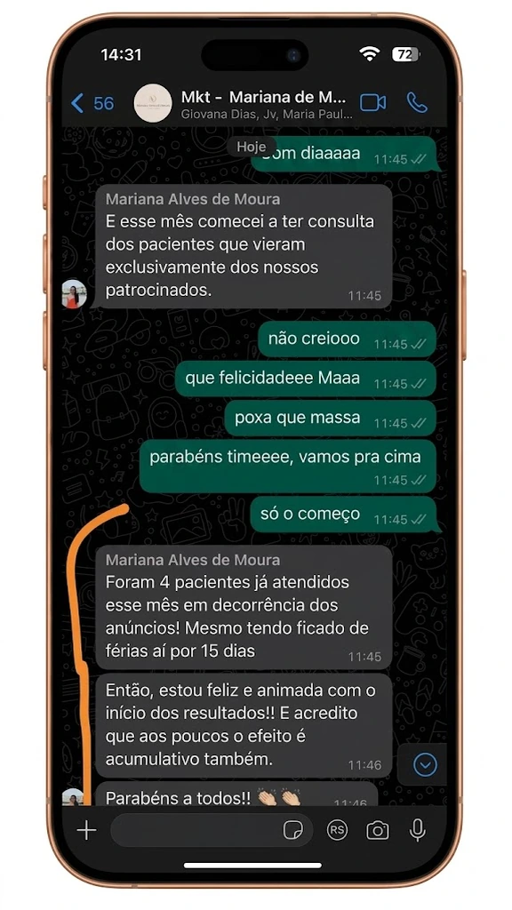Prova de resultado em captação de pacientes — 1 de 16