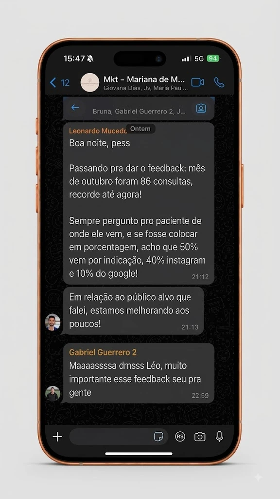 Prova de resultado em captação de pacientes — 9 de 16